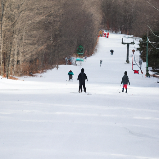 People skiing on a snowy mountain